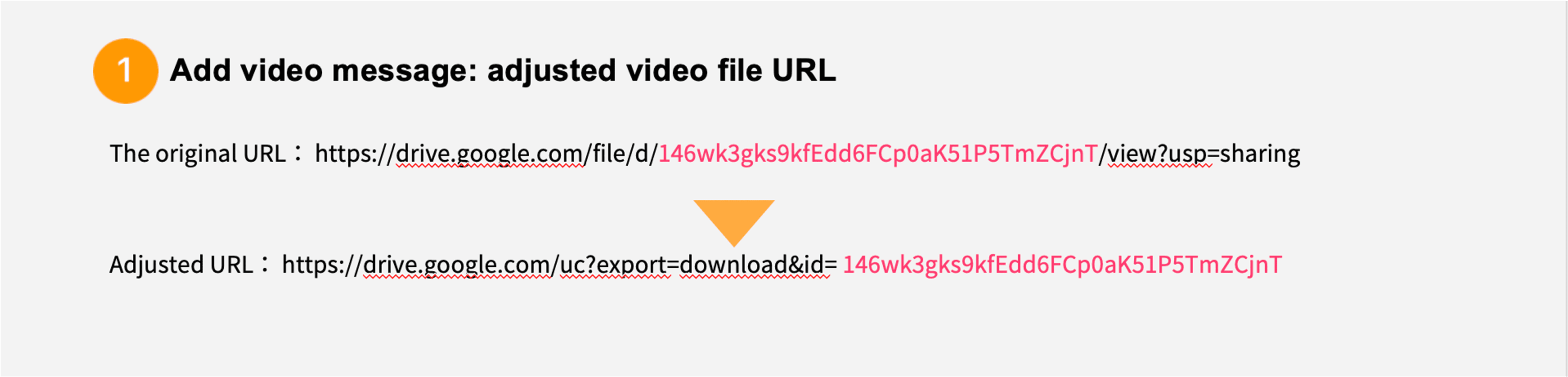  adjusted video file URL