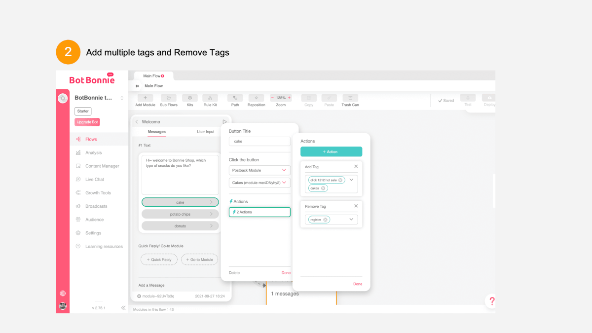 Segment Tagging Set Segmented Tags