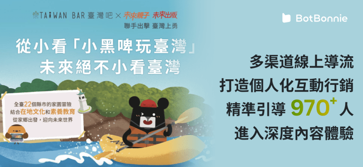 未來親子啟動多渠道線上導流，打造個人化互動行銷，精準引導 970+ 人進入深度內容體驗